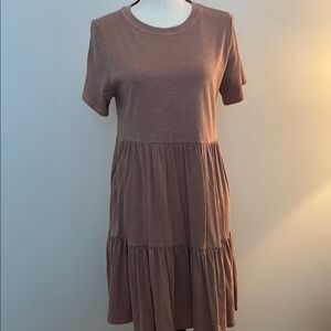 Old Navy Brown Tiered Dress